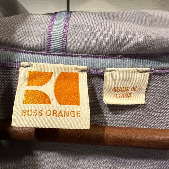 Boss Orange Blueish Gray Women’s Full- Zip Hoodie- size XL - Picture 2 of 6